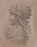 Silverpoint drawing of Hannibal